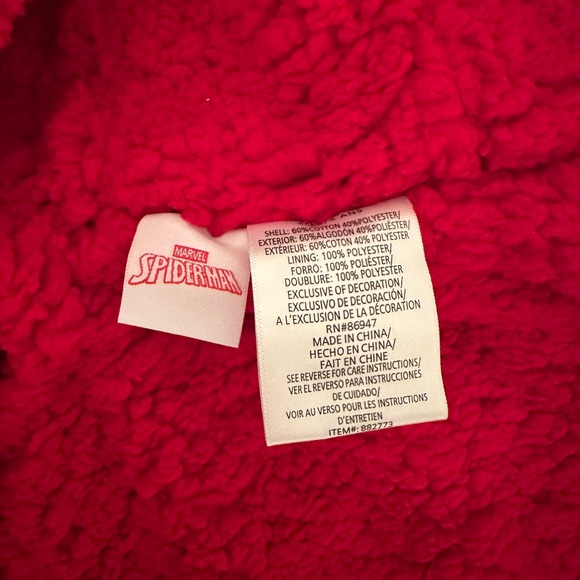 NWT Kids Marvel Spider-Man Zip up Hoodie size 4T - Picture 5 of 9